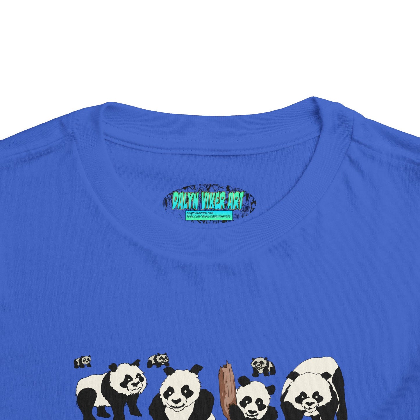 Panda Faces Toddler Tee — Cute Cartoon Panda Print