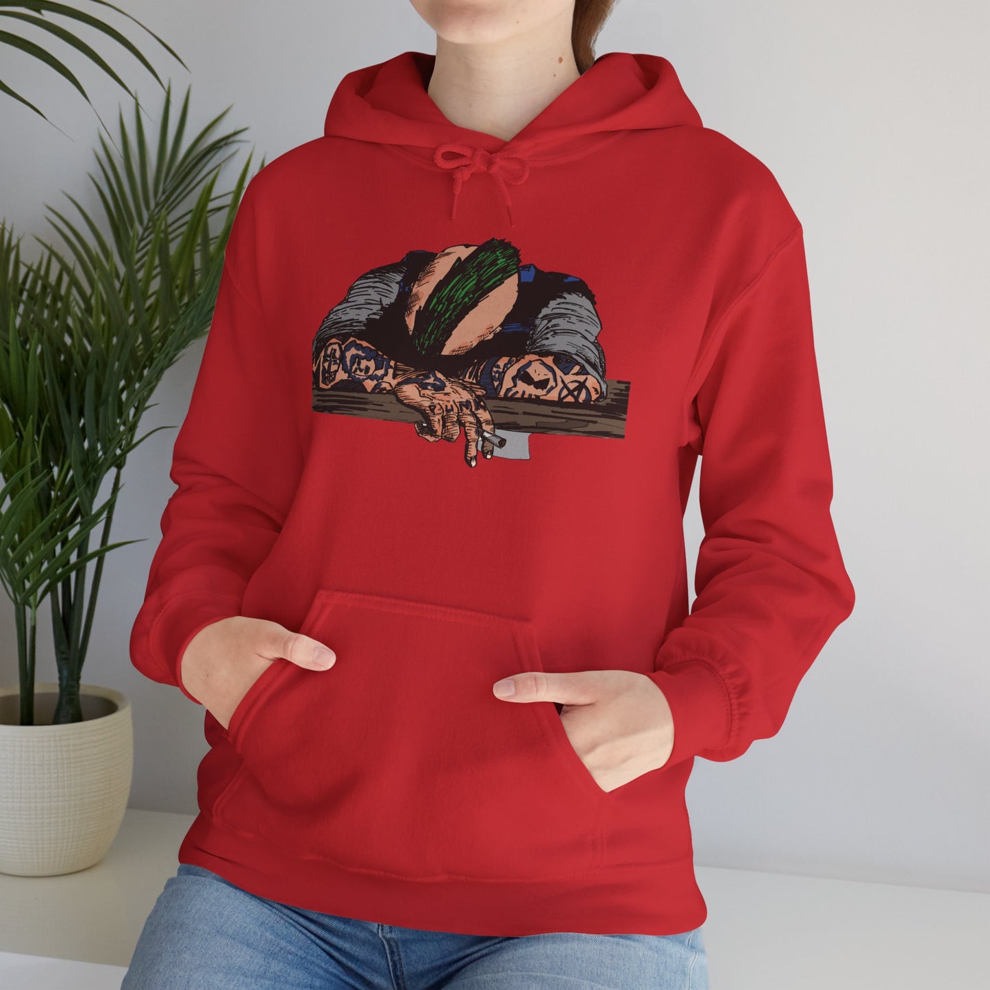 Punk and Done Color Unisex Hooded Sweatshirt, Cozy Streetwear, Unique Gift for Art Lovers, Casual Lounge Wear, Perfect for Fall Fashion