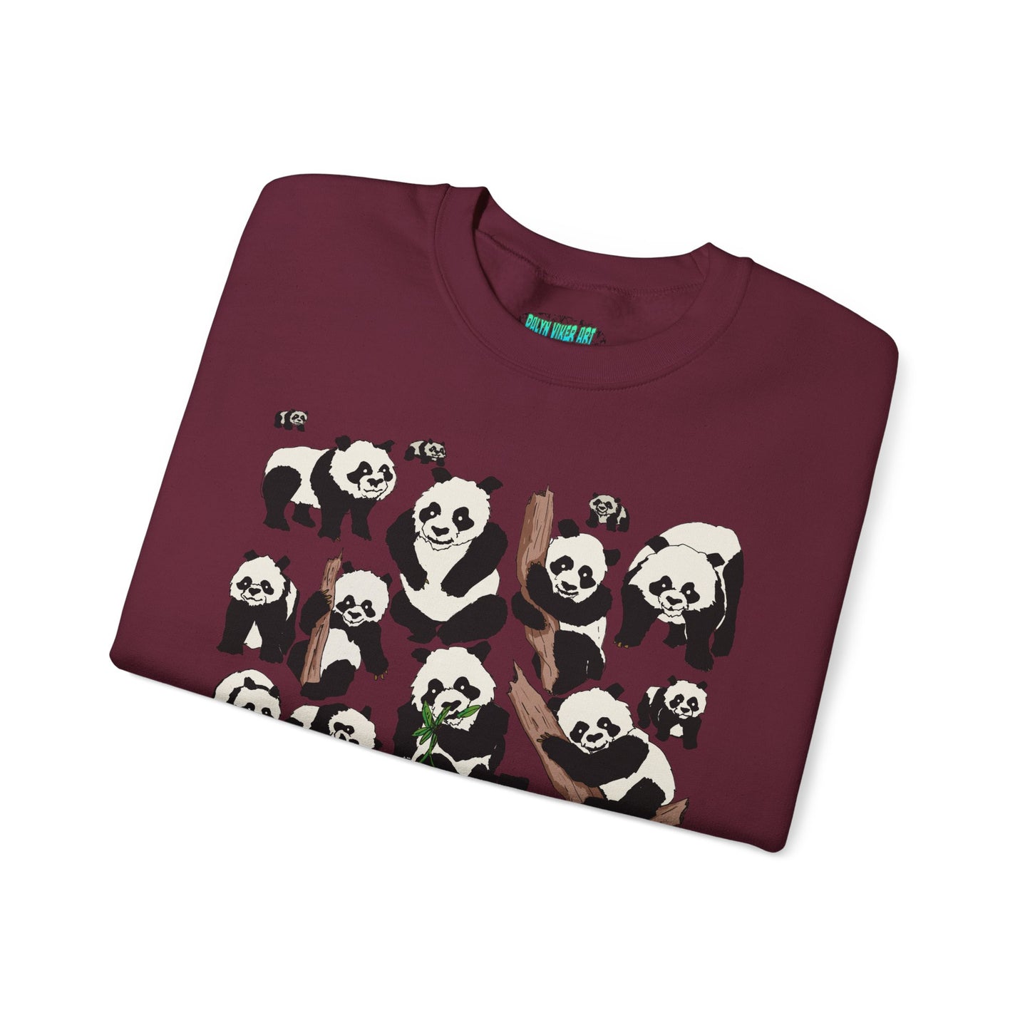 Cozy Panda Crewneck Sweatshirt - Soft Unisex Heavy Blend