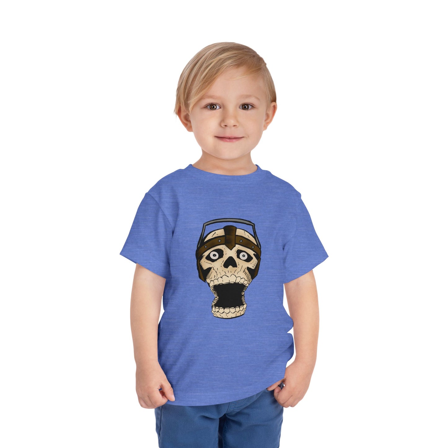 Toddler Tee — Playful Screaming Skull Graphic Kids' Shirt
