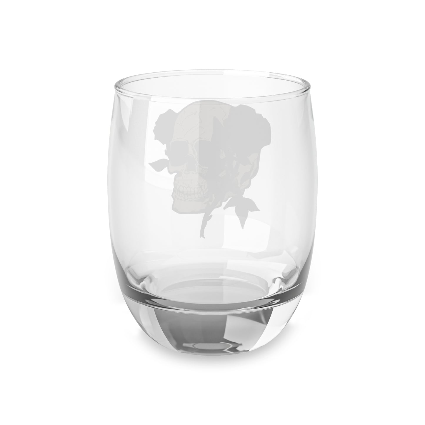 Skull & Roses Whiskey Glass - Perfect for Bourbon Lovers & Gothic Home Decor
