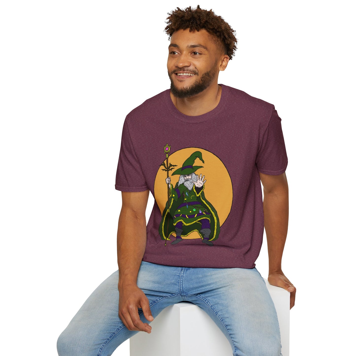 Wizard Staff Unisex T-Shirt - Magical Sorcerer Fantasy Tee