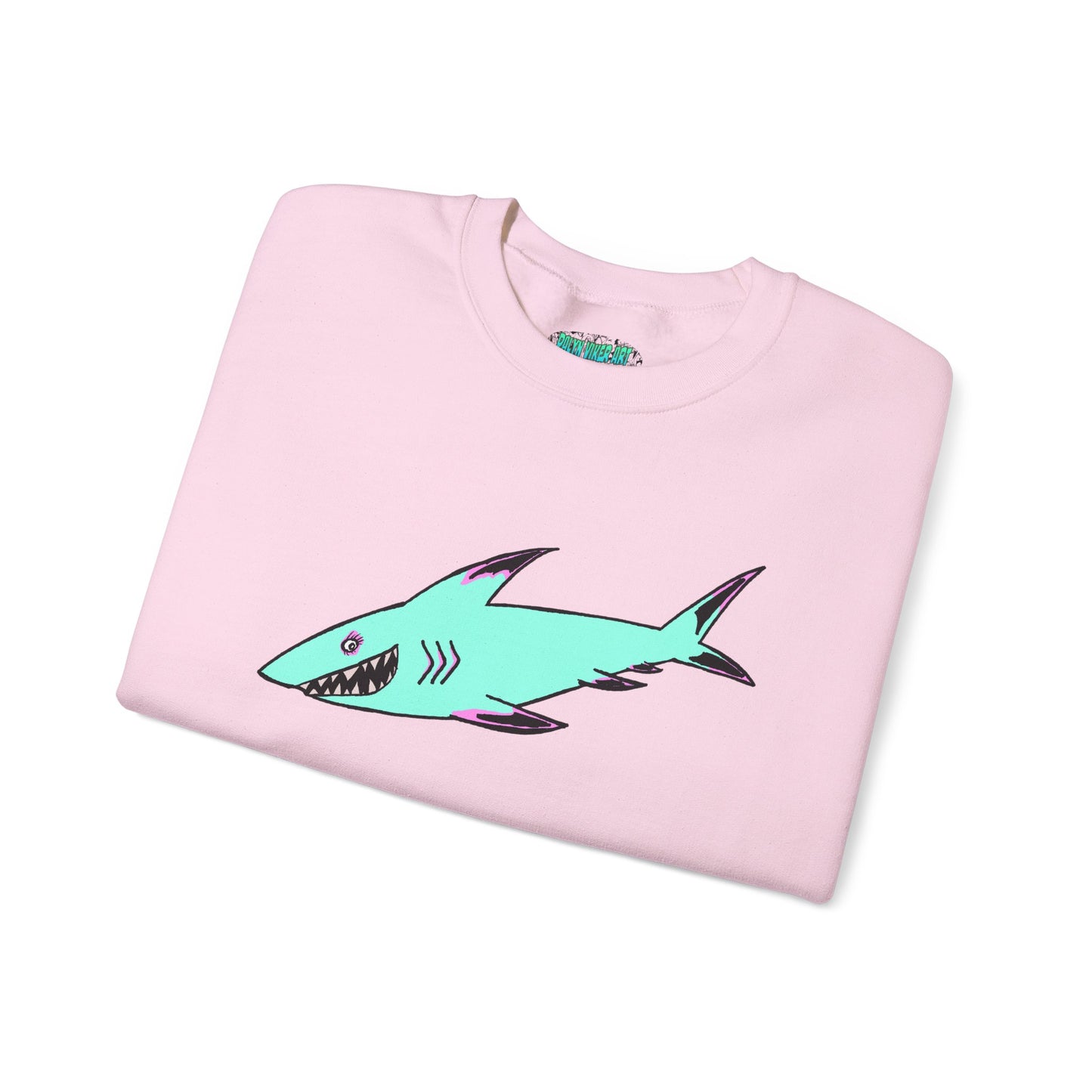 Charming Shark Graphic Sweatshirt - Unisex Heavy Blend™ Crewneck