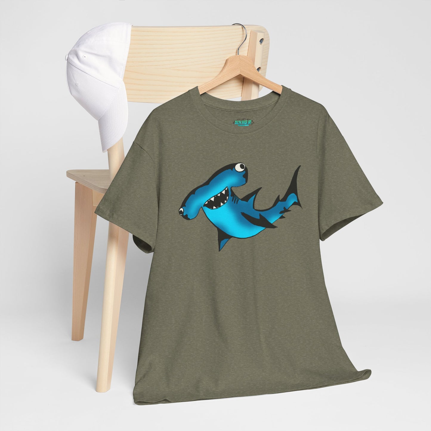 Funny Shark Unisex Heavy Cotton Tee - Perfect Summer Casual Wear