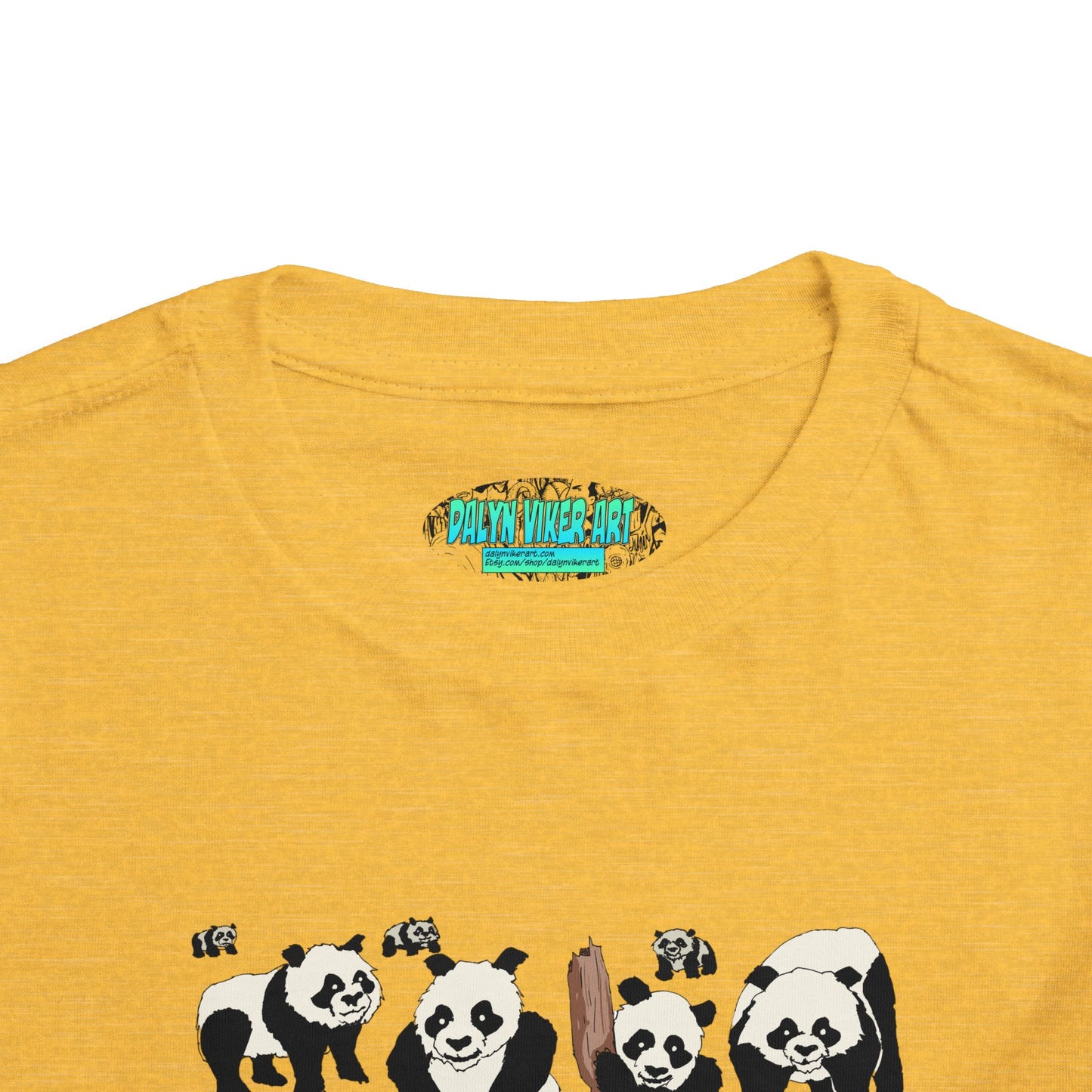 Panda Faces Toddler Tee — Cute Cartoon Panda Print