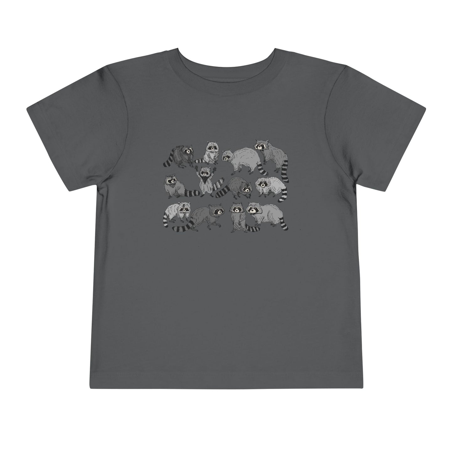 Toddler Tee — Playful Woodland Raccoon Crew Cute Kids Shirt