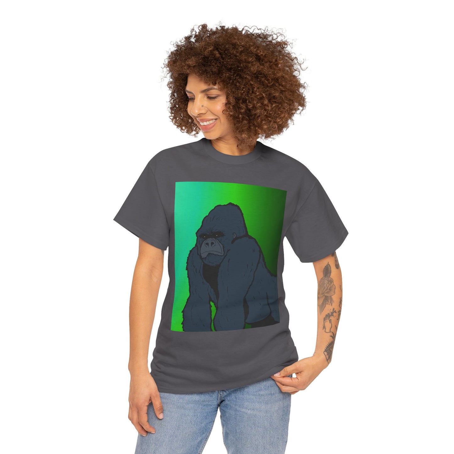 Gorilla Portrait Tee – Graphic Ape Illustration T-Shirt