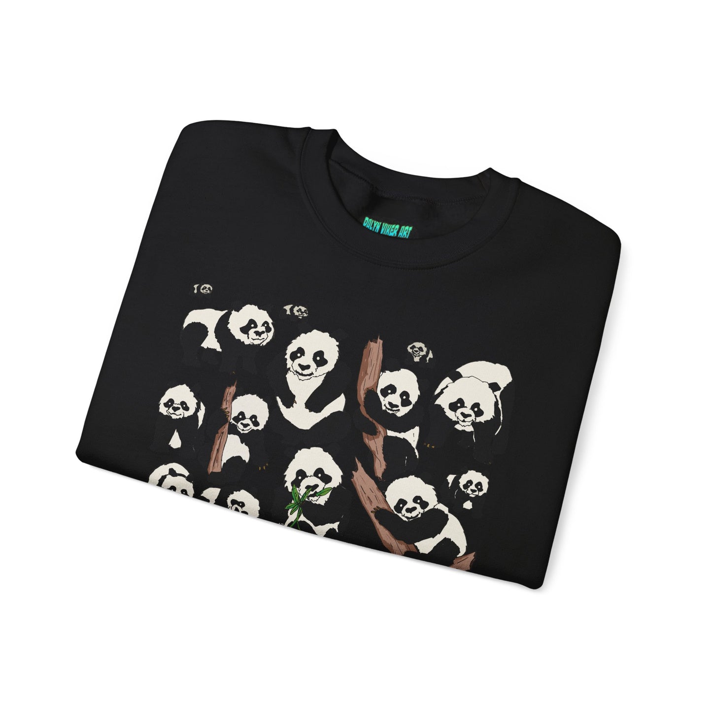 Cozy Panda Crewneck Sweatshirt - Soft Unisex Heavy Blend