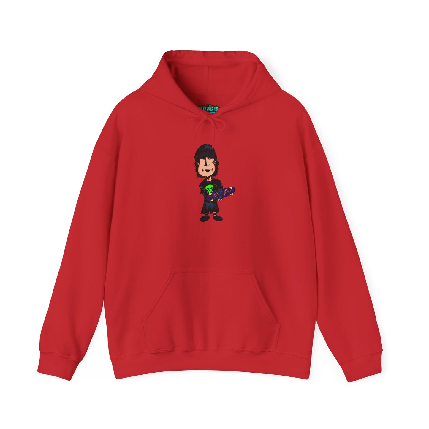Rude Skater Dude Cartoon Hoodie – Skate Punk Sweatshirt