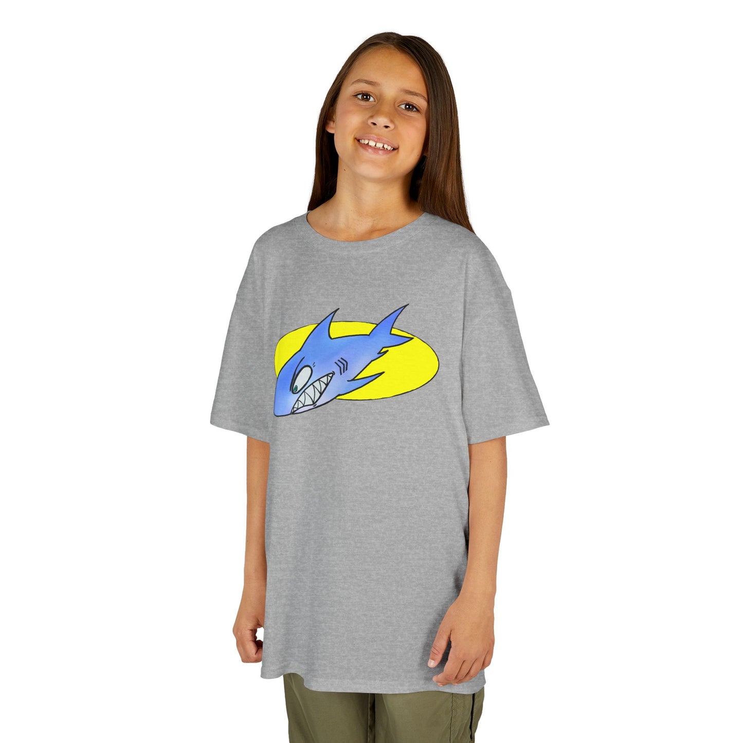 Cool Shark Graphic Kids Tee, Fun T-Shirt for Boys, Lightweight Summer Apparel, Gifts for Young Ocean Lovers, Birthday and Holiday Wear