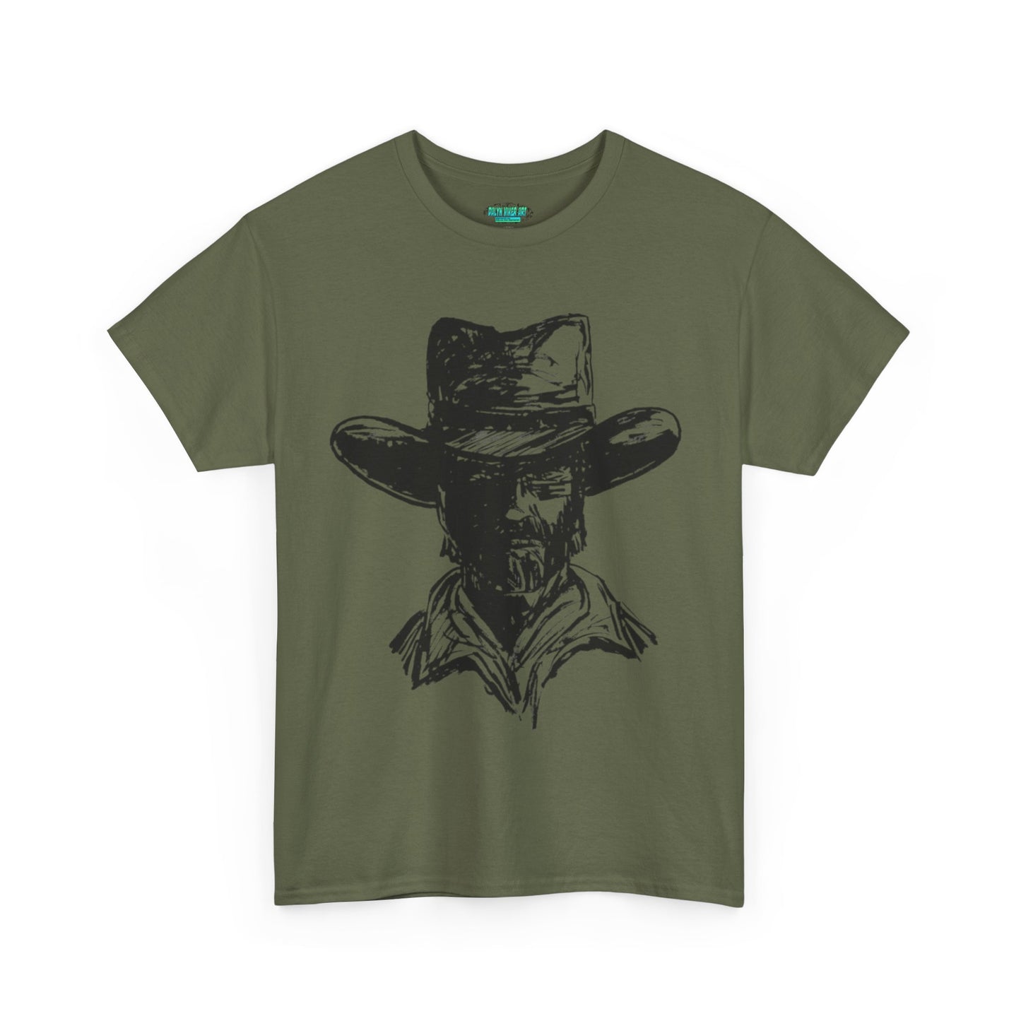 Rustic Cowboy Graphic Unisex Heavy Cotton Tee