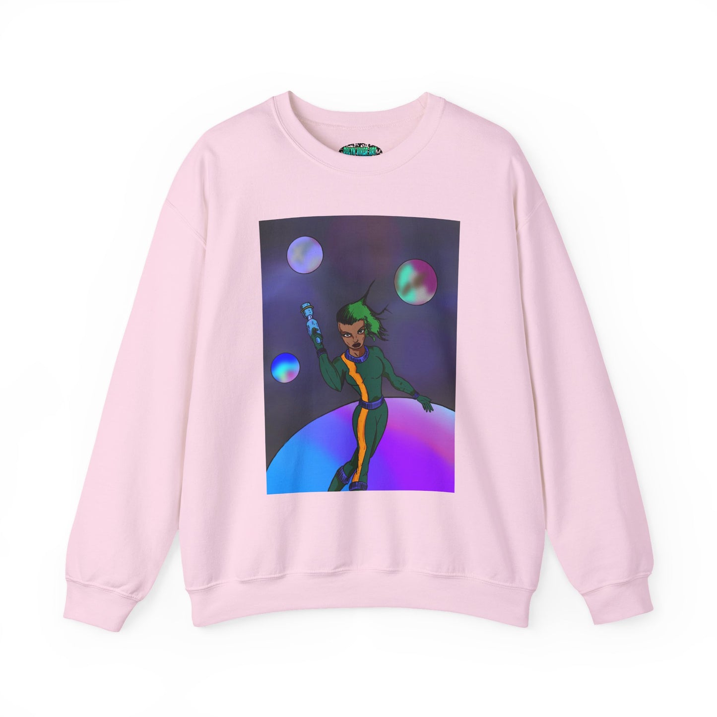 Cosmic Character Crewneck Sweatshirt – Fun, Unisex Design for Casual Style