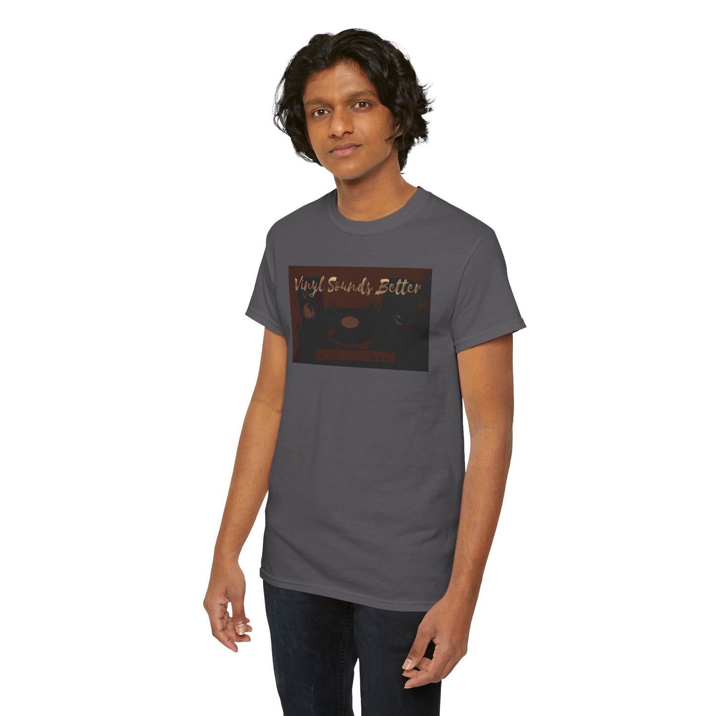 Vinyl Sounds Better T-Shirt — Retro Record Player Tee for Music Lovers