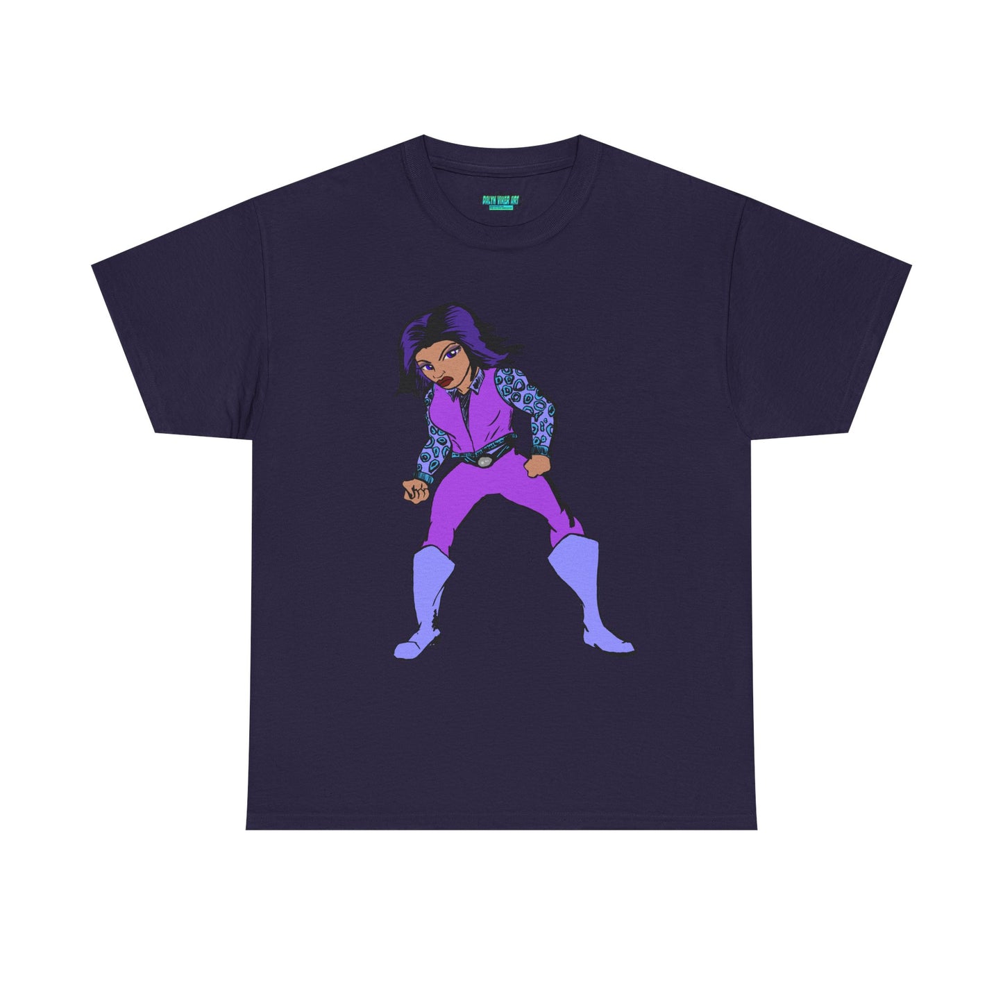 Retro Cartoon Hero Woman Character Unisex Heavy Cotton Tee, Vintage Graphic Tee, Fun T-Shirt, Gift for Fans, Casual Wear, Everyday Tee