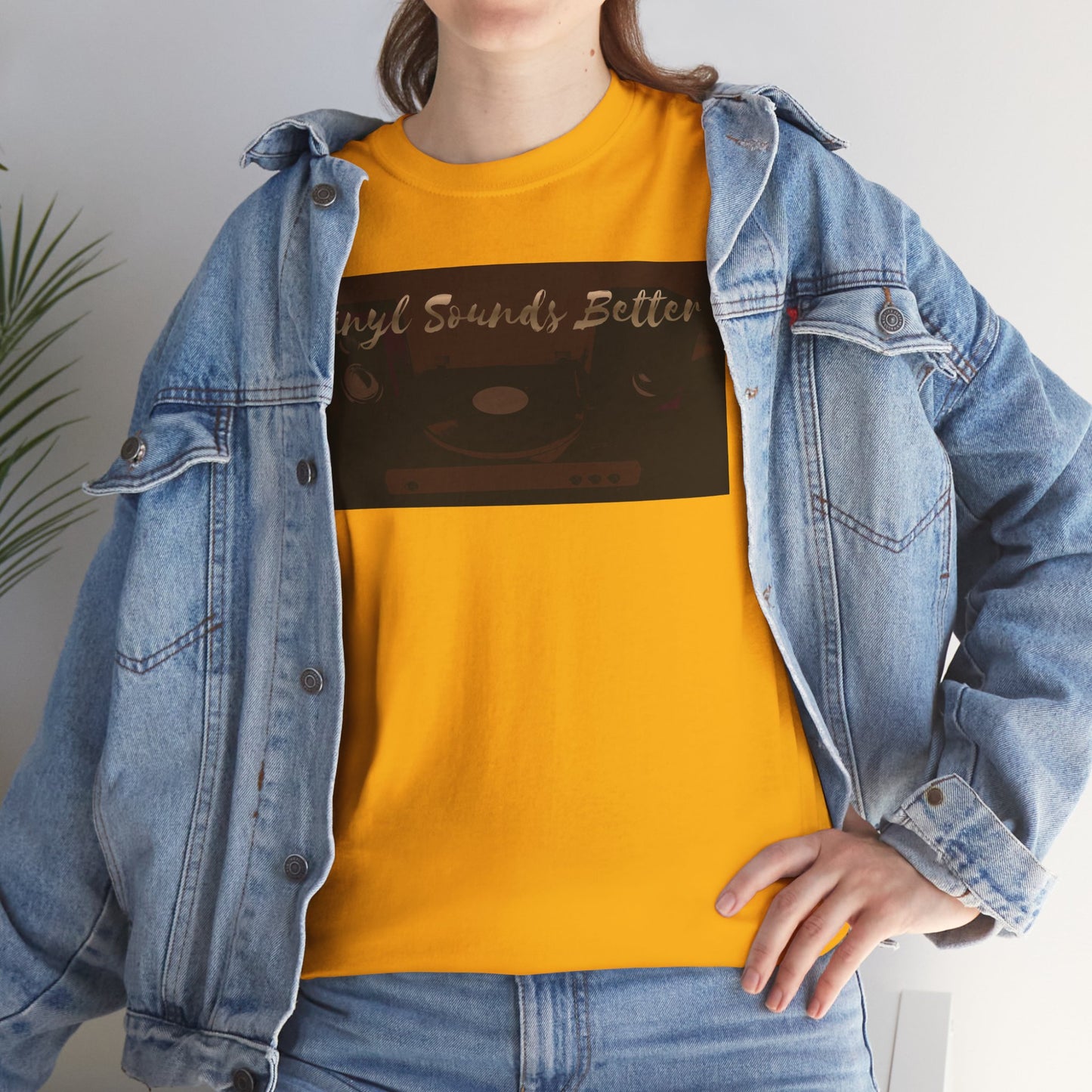 Vinyl Sounds Better T-Shirt — Retro Record Player Tee for Music Lovers