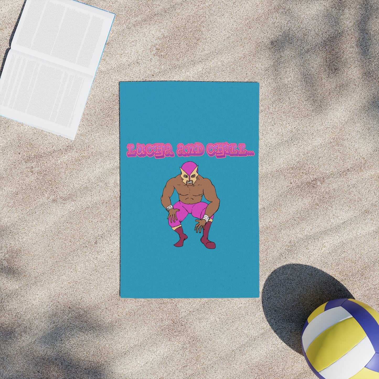 Lucha & Chill Beach Towel