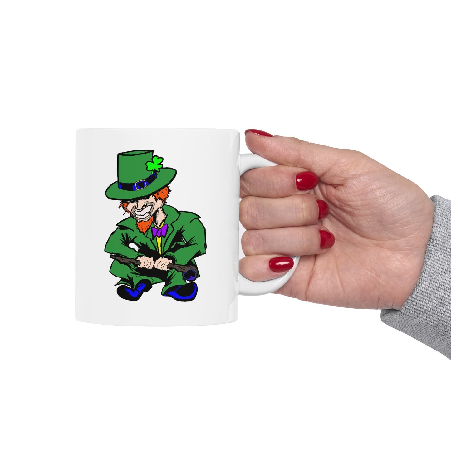 Lucky Leprechaun Ceramic Mug | St. Patrick's Day 11oz