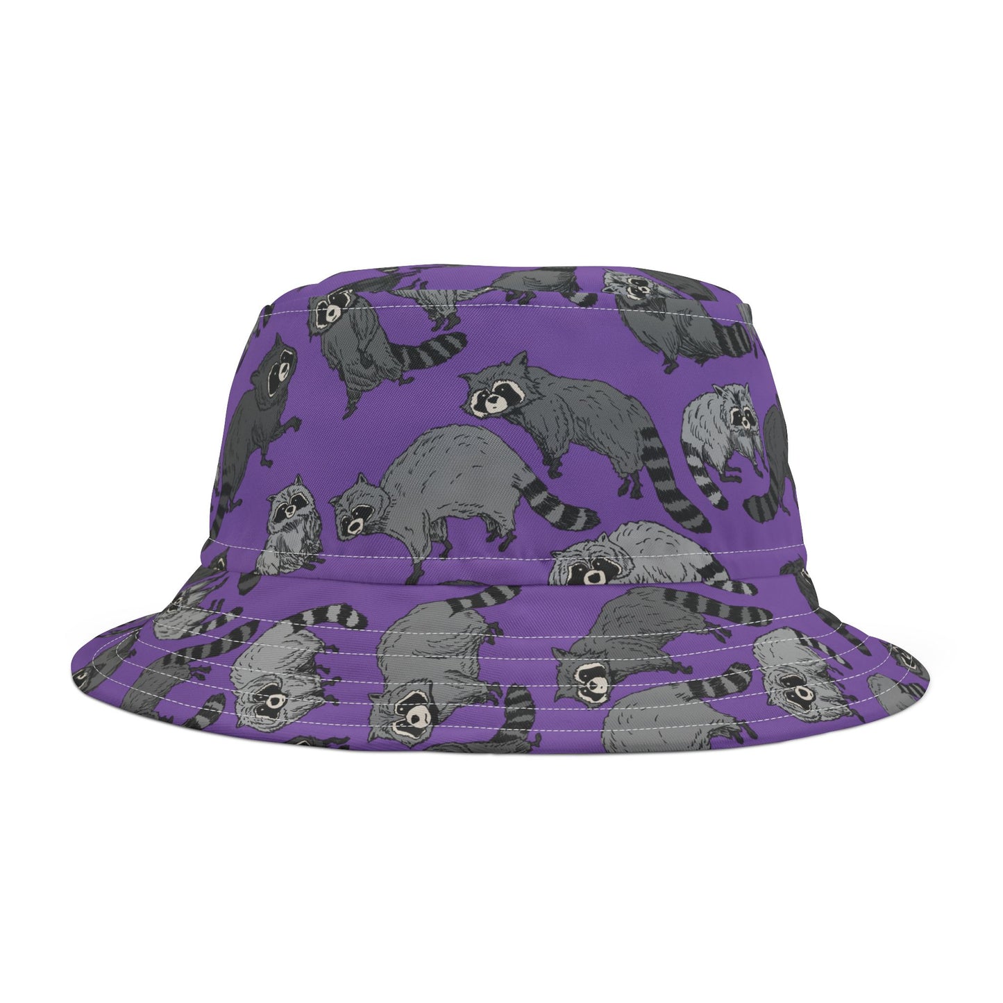 Raccoon Adventure Bucket Hat - Trendy AOP Hat, for Nature Lovers, Summer Outfits, Camping Gear, Gift for Outdoor Enthusiasts