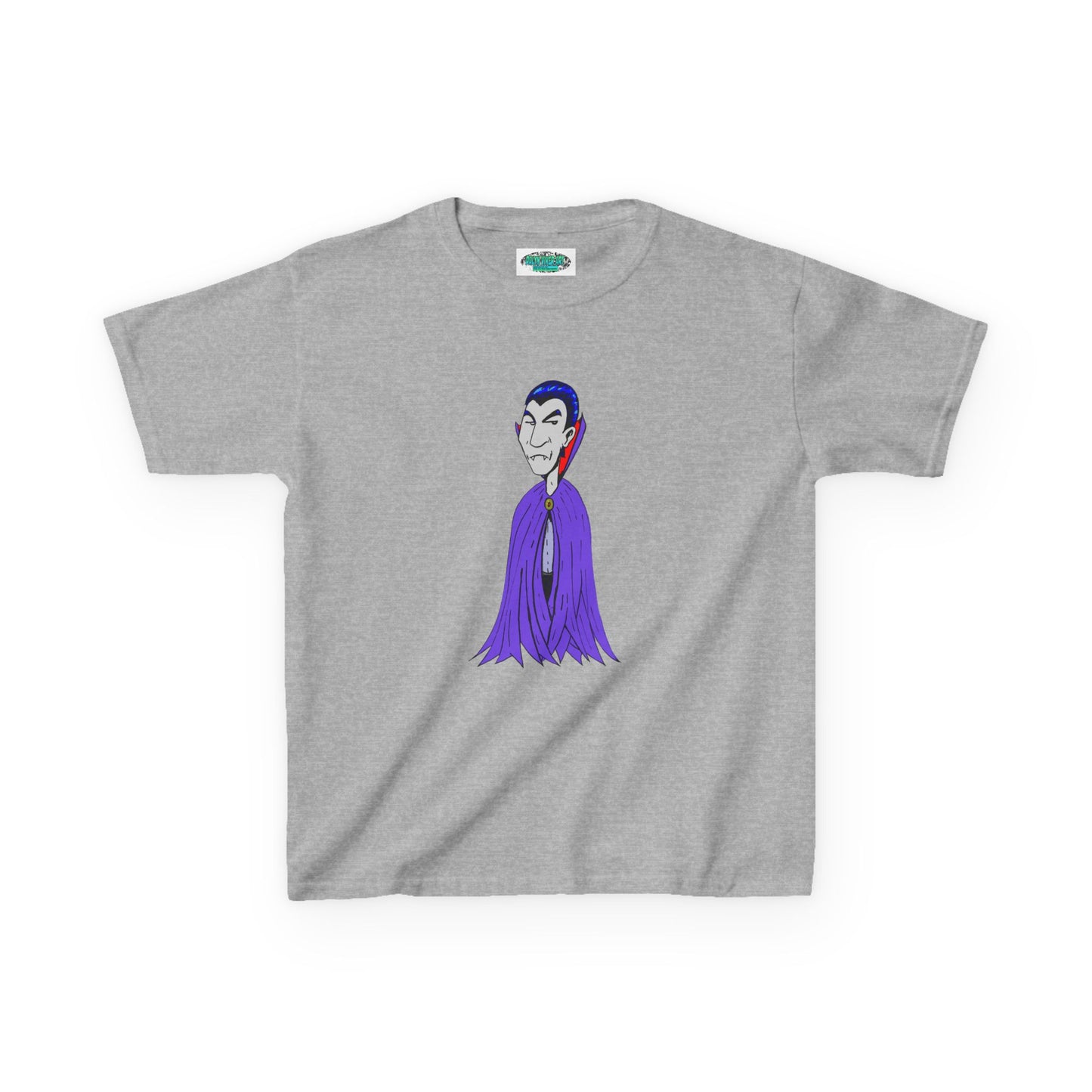 Kids Vampire T-Shirt — Cute Purple Dracula Tee for Halloween
