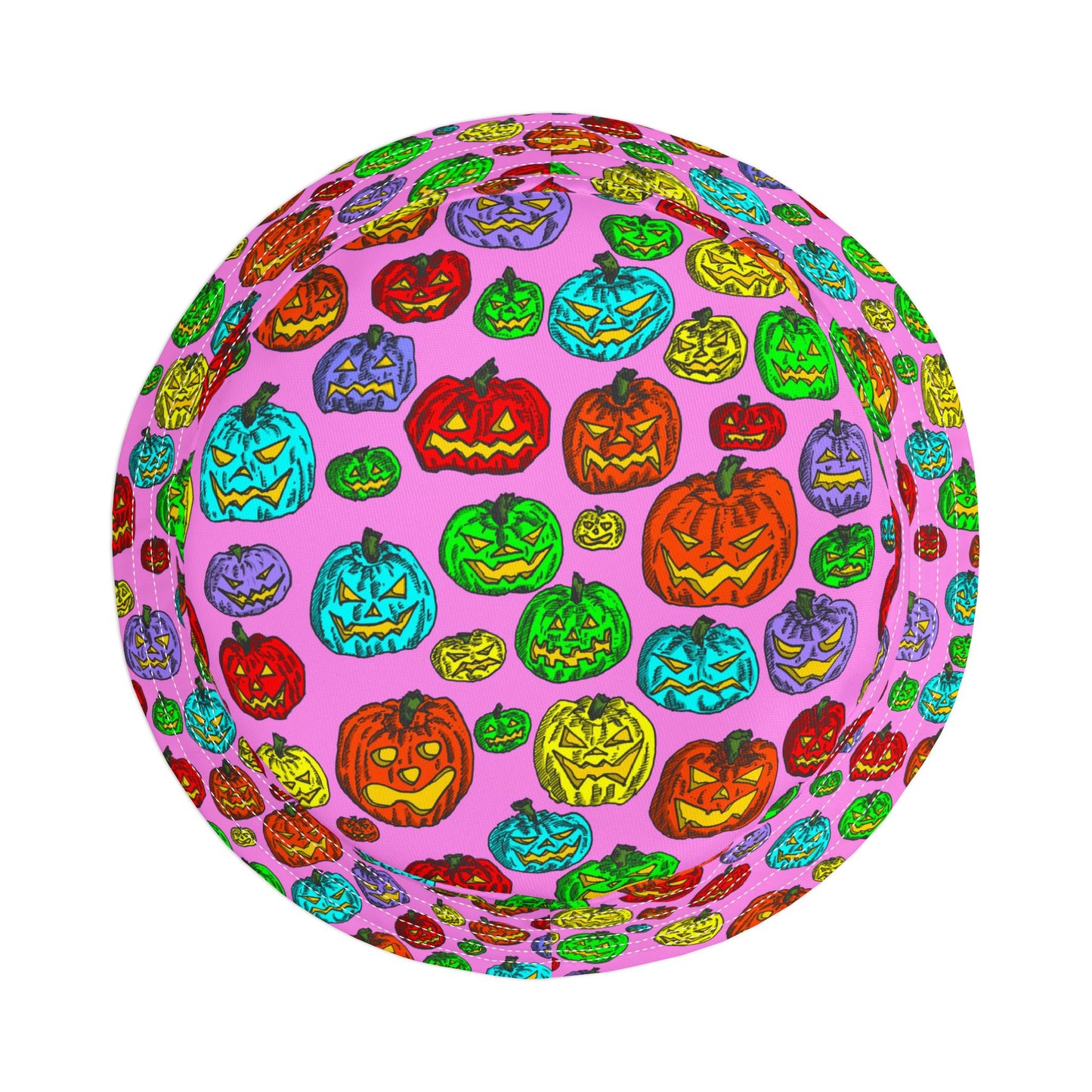 Vibrant Pumpkin Bucket Hat for Fun Fall Days, Halloween Headwear, Trendy Summer Accessory, Festival Hat, Outdoor Adventures