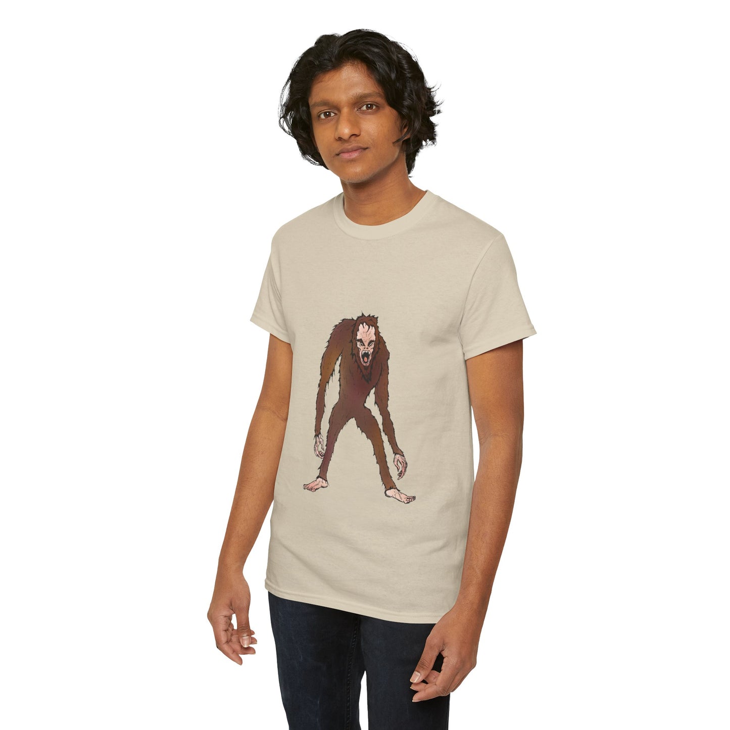 Bigfoot Sketch T‑Shirt — Retro Sasquatch Graphic Tee