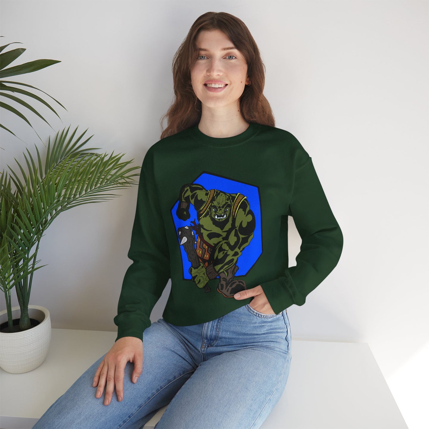 Rampaging Ogre Crewneck Sweatshirt for Marvel Fans