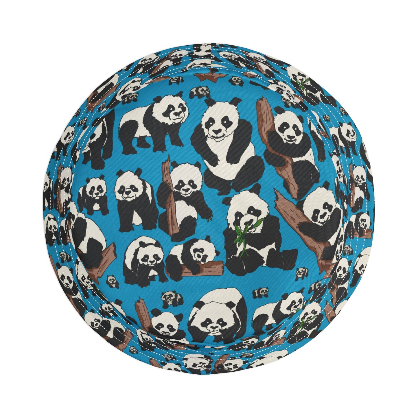 Panda Print Bucket Hat, Trendy Summer Hat, Animal Lover Gift, Casual Outdoor Accessory, Festival Headwear