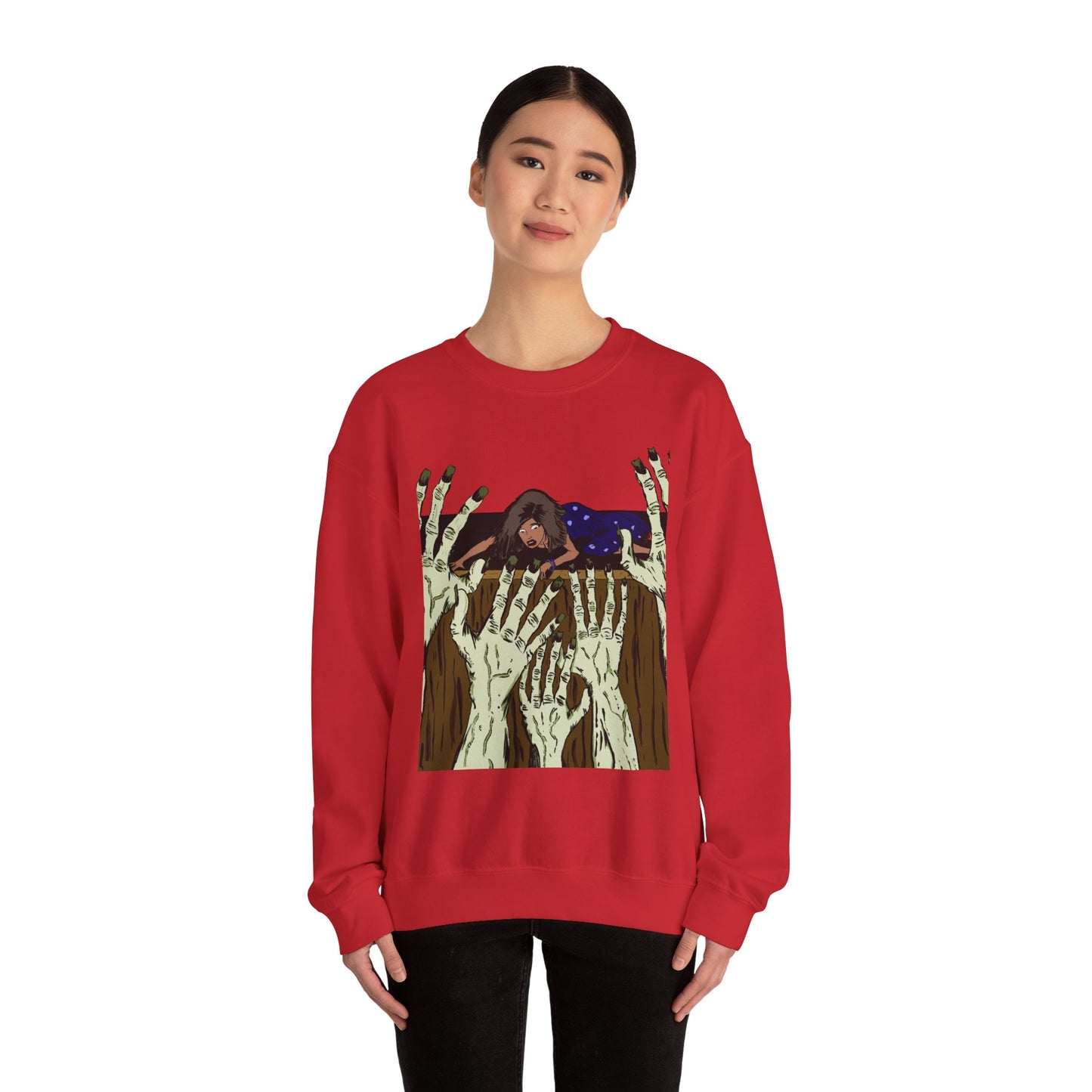 Haunting Hands Crewneck Sweatshirt - Unisex Heavy Blend™