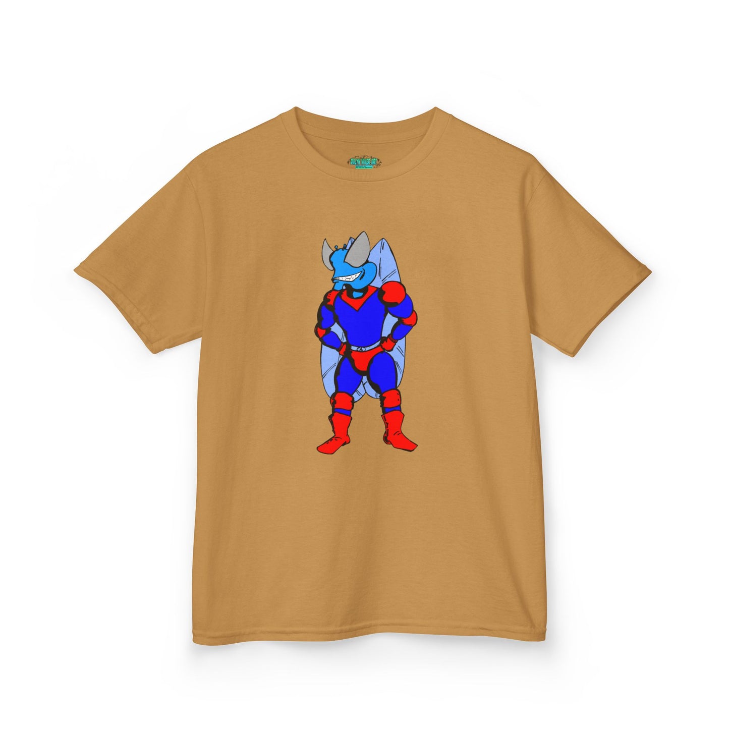 Astro-Fly Kids Superhero T-Shirt — Cute Red & Blue Winged Hero Tee for Boys & Girls