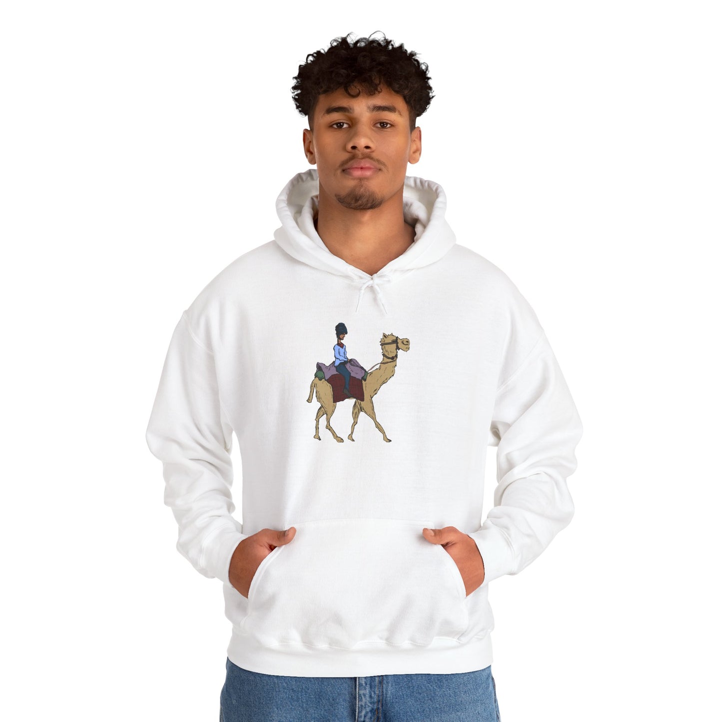 Camel Ride Hoodie, Cozy Unisex Pullover Sweatshirt, Fun Animal Lover Gift, Perfect for Travel & Adventure Enthusiasts