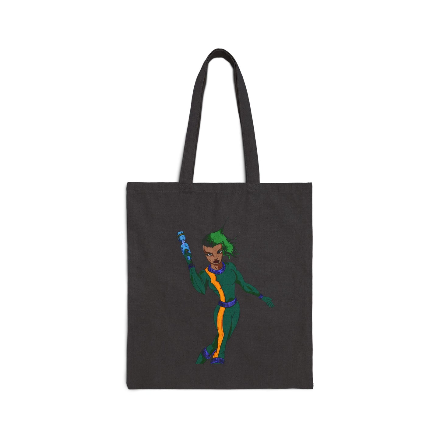 Galaxy Superhero Tote — Eco Canvas Grocery & Book Bag