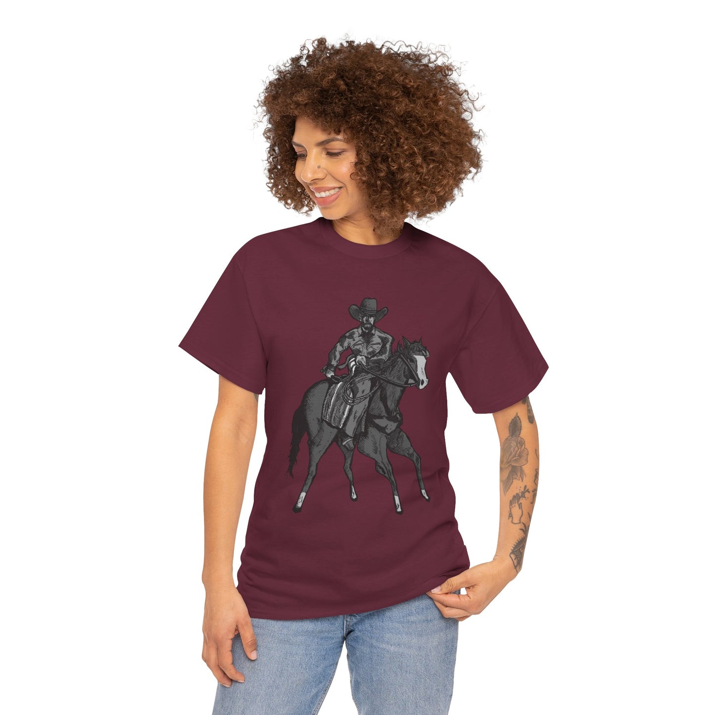 Cowboy on Horseback T‑Shirt — Vintage Western Rodeo Tee