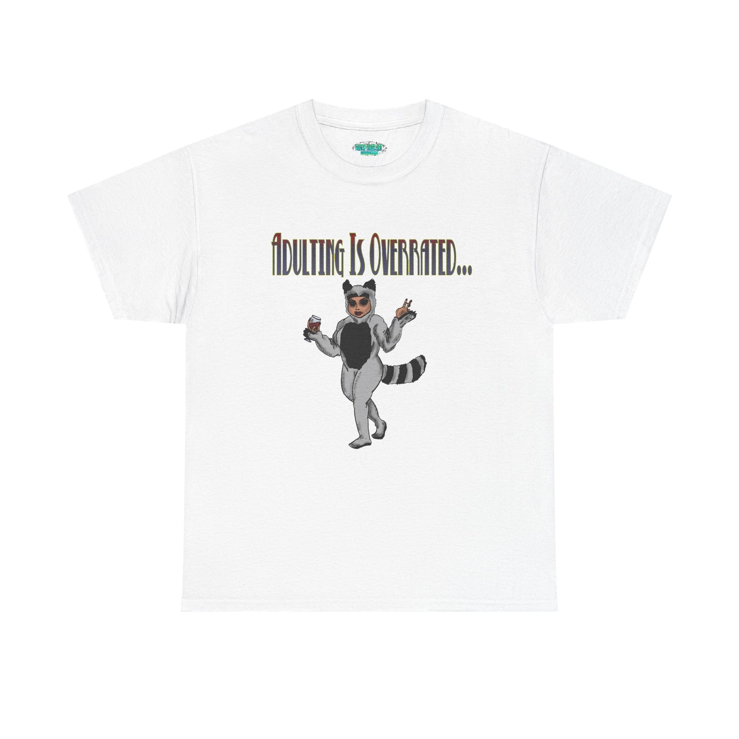 Adulting Is Overrated Unisex Heavy Cotton Tee - Fun Graphic T-Shirt for Relaxed Vibes