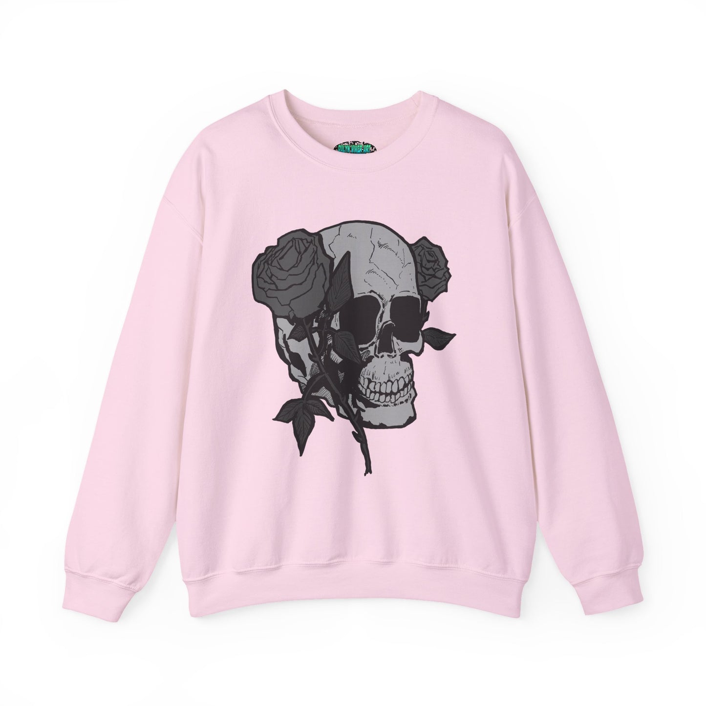 Skull and Roses Crewneck Sweatshirt - Unisex Heavy Blend™