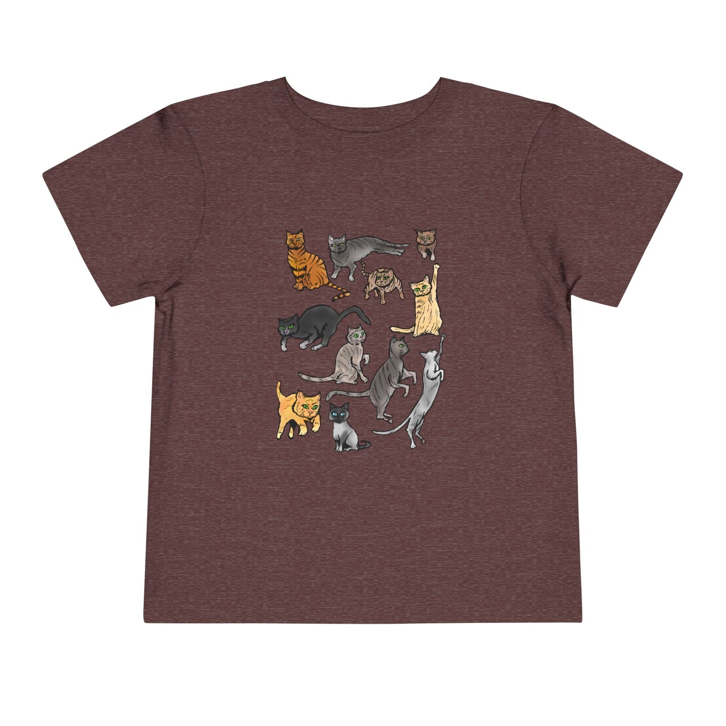 Toddler Tee — Playful Cat Pack Graphic Shirt for Kids