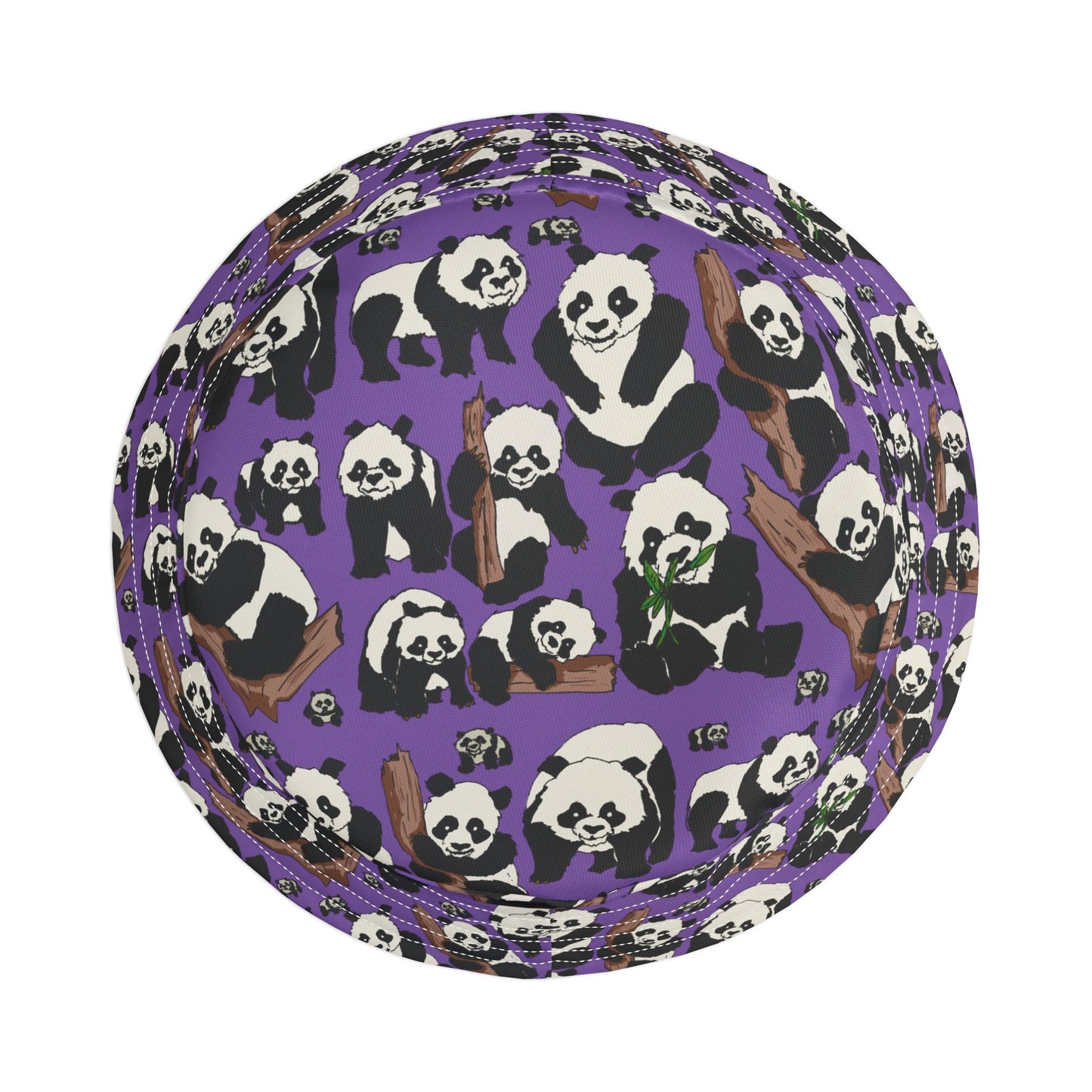 Panda Print Bucket Hat, Trendy Summer Hat, Cute Outdoor Accessory, Unique Gift, Vacation Hat, Festival Headwear