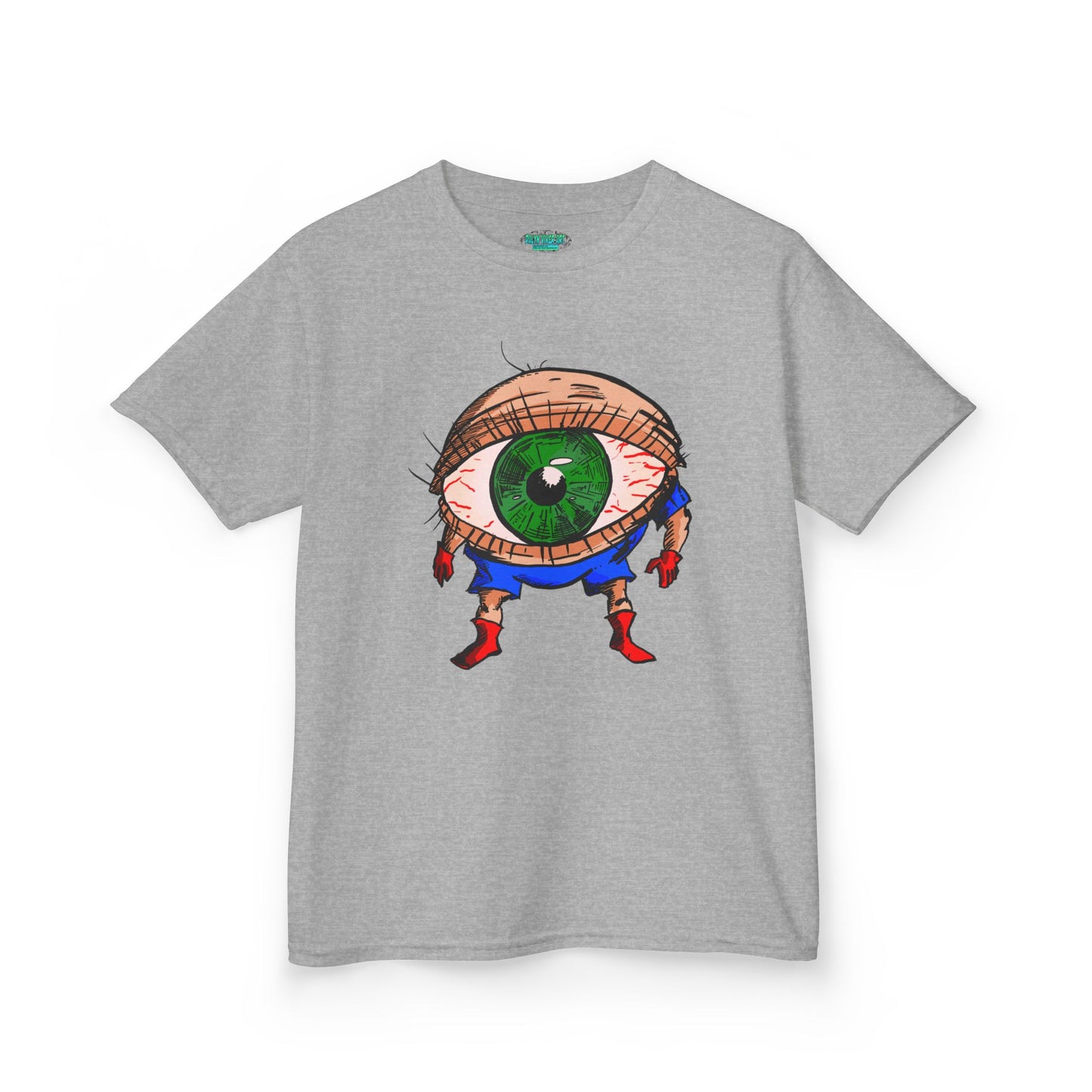 Terrif-EYE-ing Whimsical Kids Heavy Cotton Tee with Eye Design