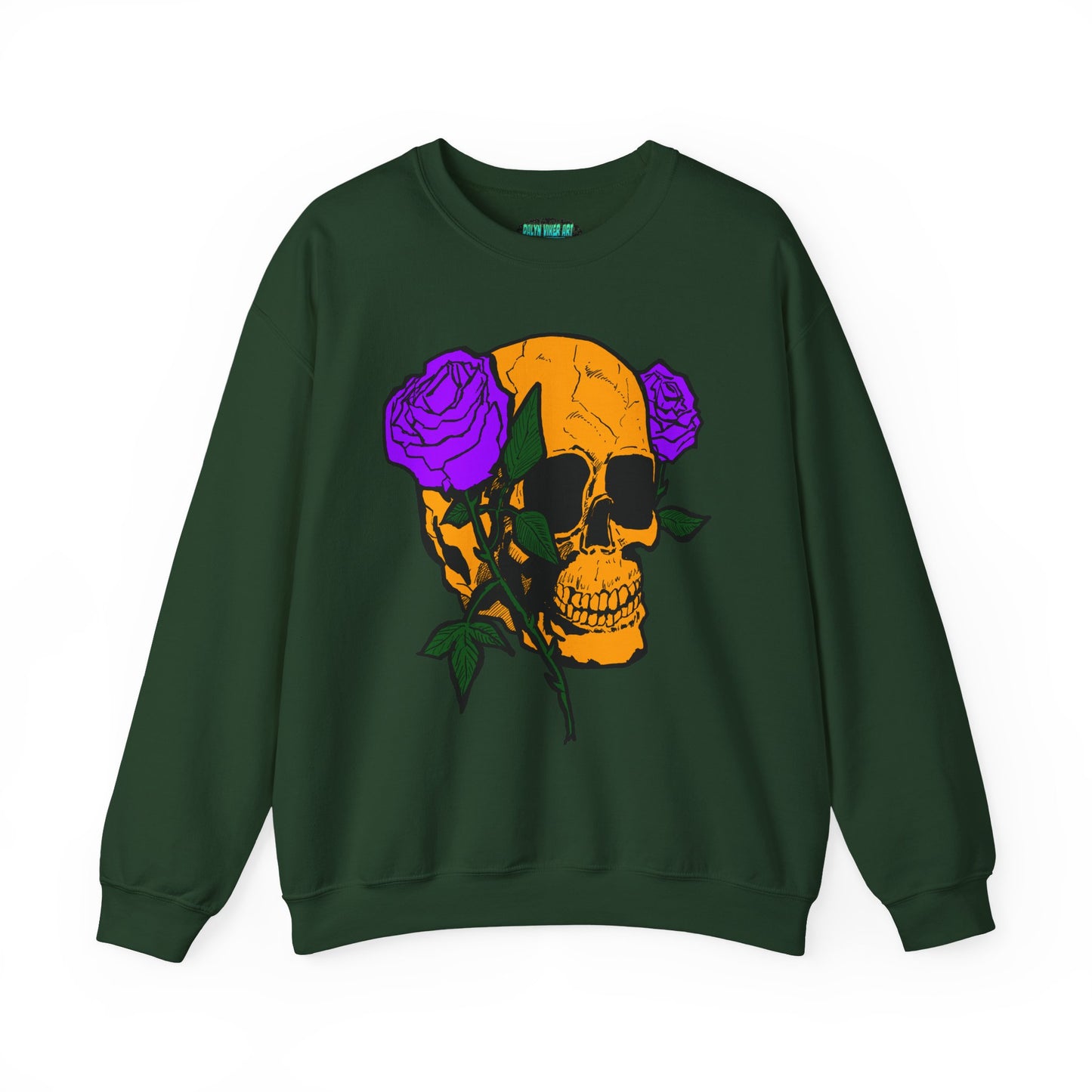 Skull & Roses Sweatshirt - Unisex Heavy Blend™ Crewneck