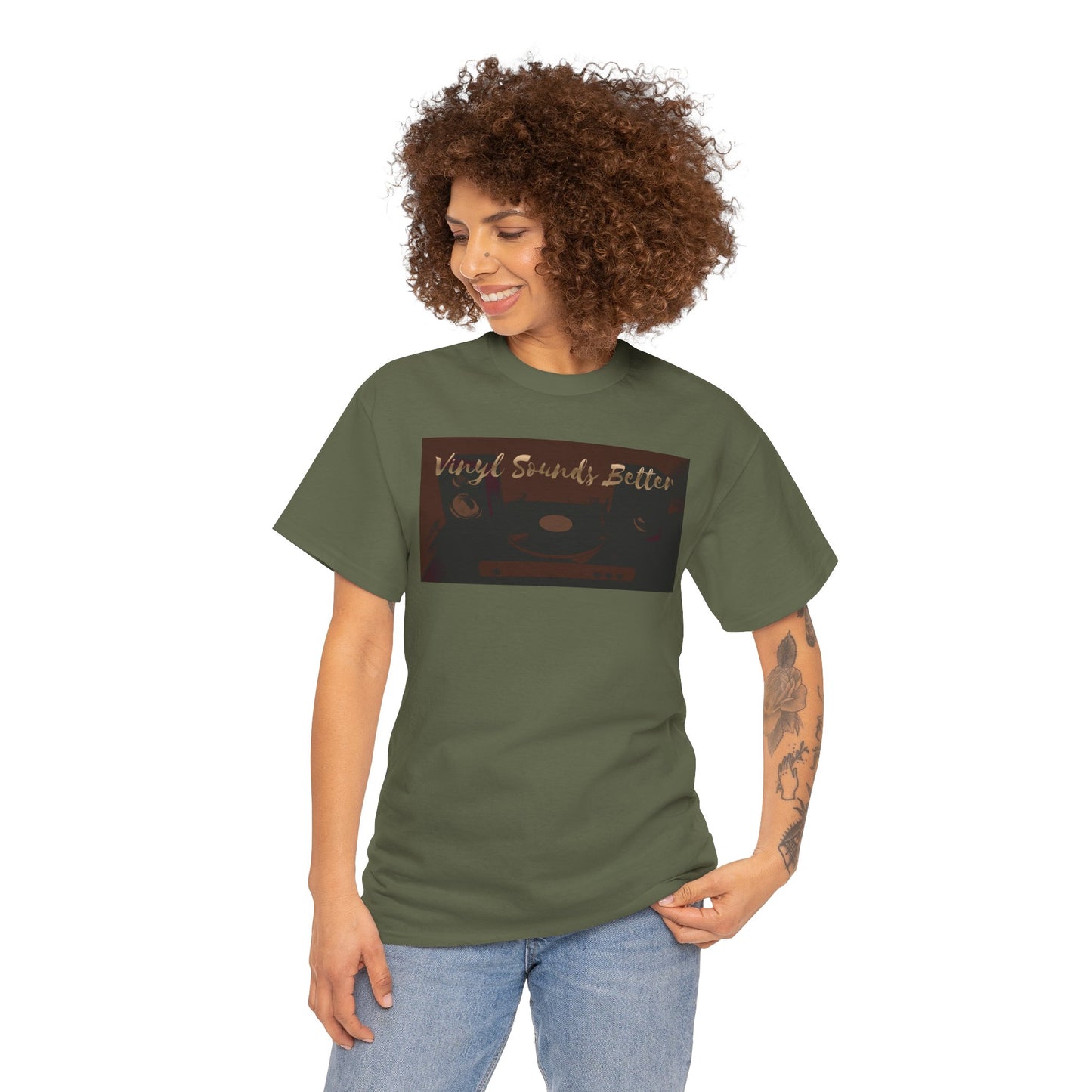 Vinyl Sounds Better T-Shirt — Retro Record Player Tee for Music Lovers