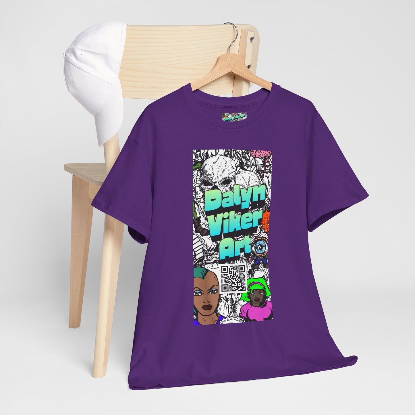 Graphic Art T-Shirt — "Dalyn Viker Art" Vertical Collage Tee