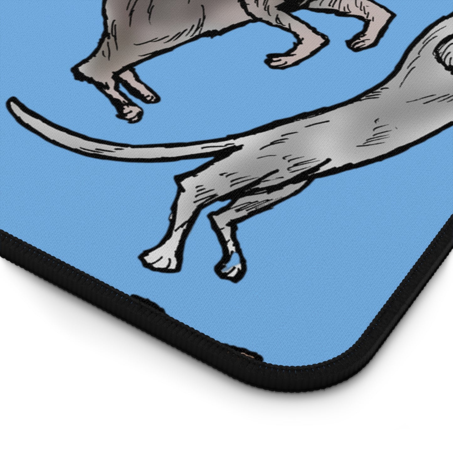 Blue Cat Pattern Desk Mat — Cute Cat Lovers Mousepad