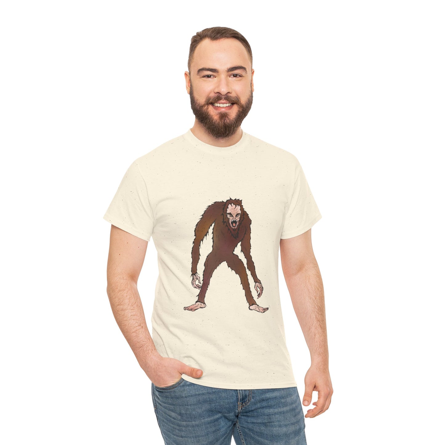 Bigfoot Sketch T‑Shirt — Retro Sasquatch Graphic Tee