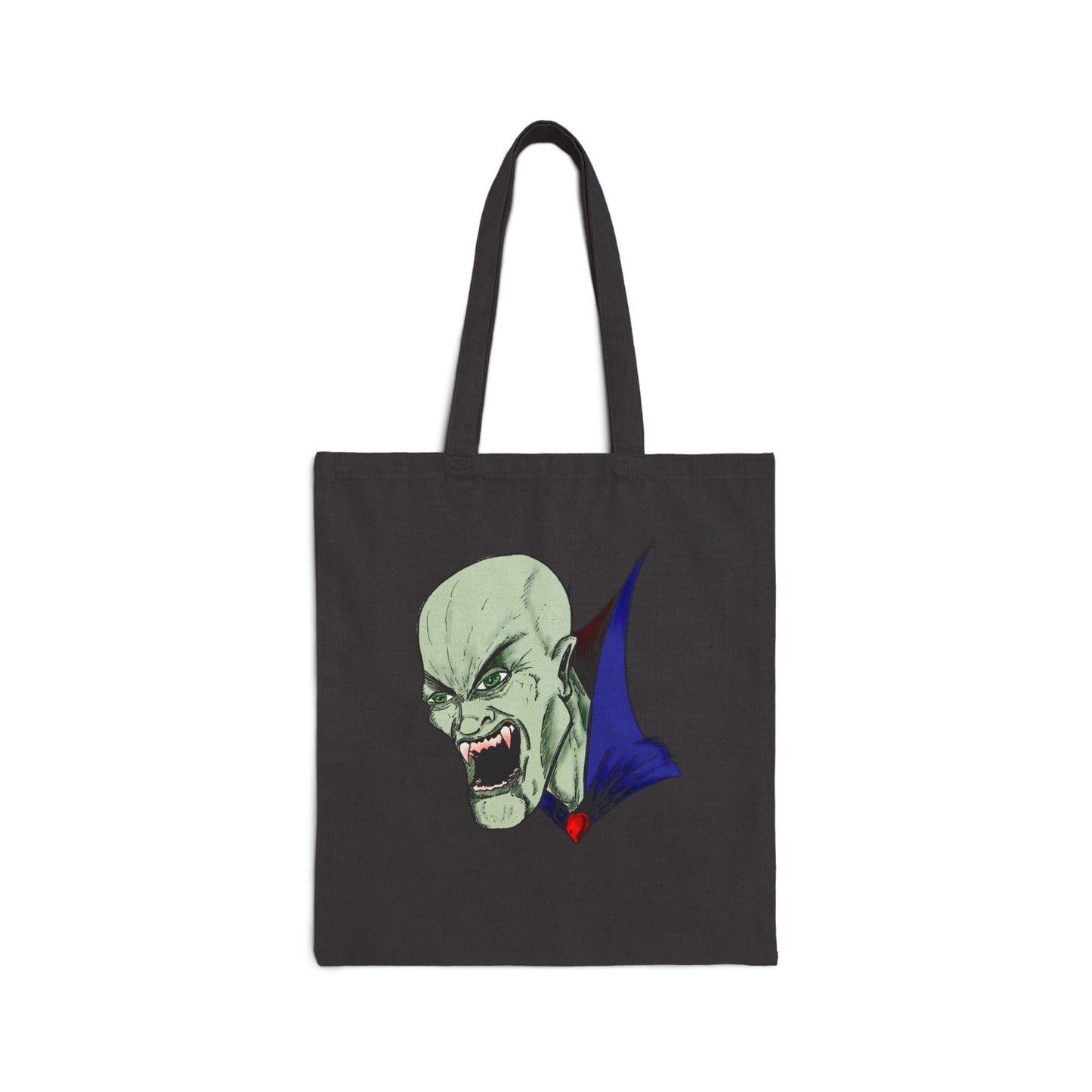 Bloodsucking Vampire Cotton Canvas Tote Bag