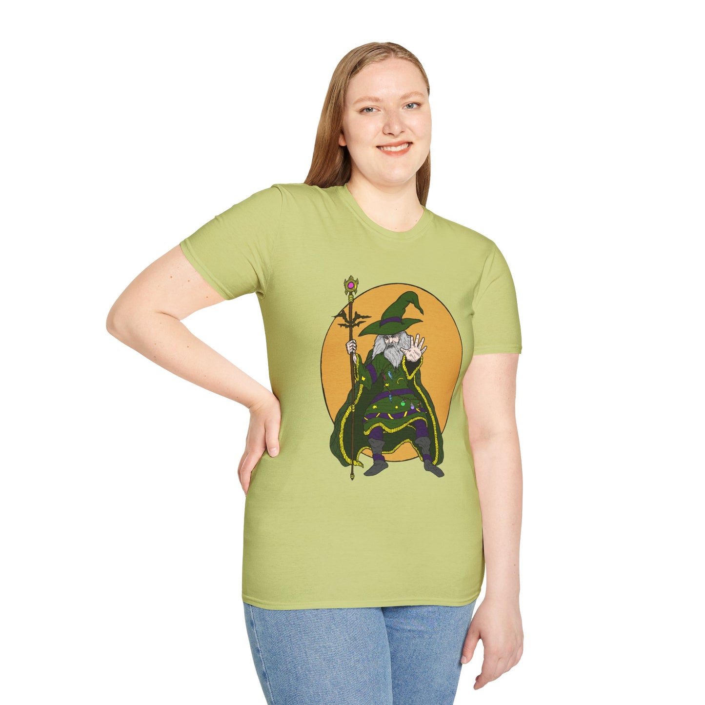 Wizard Staff Unisex T-Shirt - Magical Sorcerer Fantasy Tee