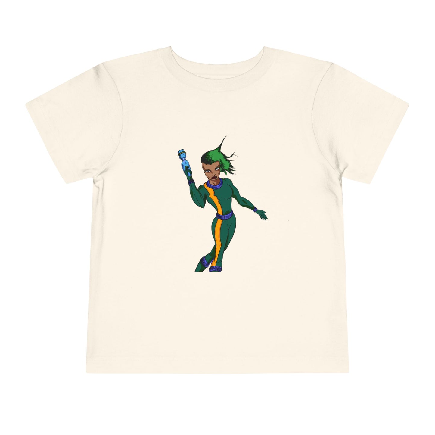 Toddler Tee — Colorful Space Hero Graphic
