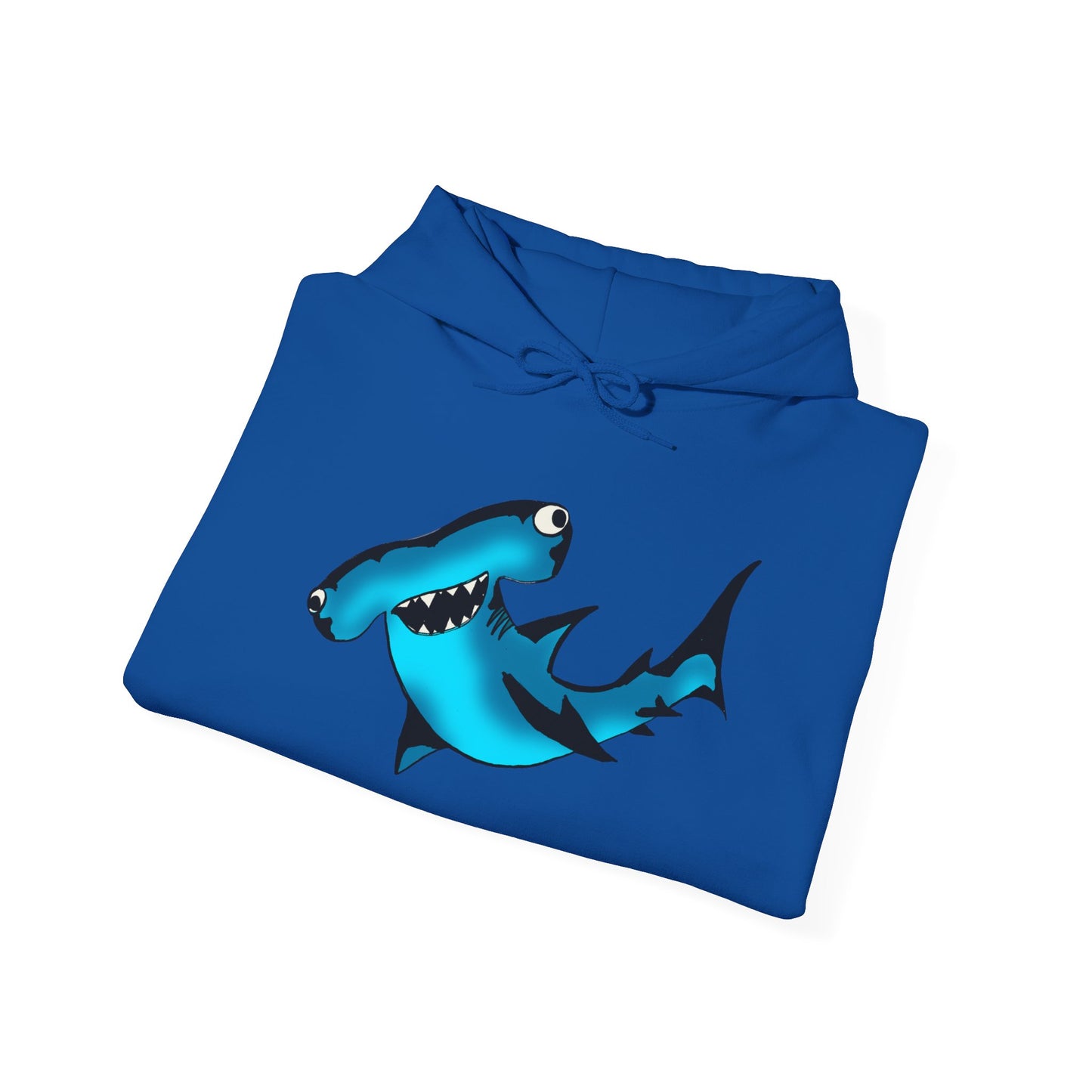 Harley Hammerhead Shark Design Unisex Hooded Sweatshirt, Funny Gift for Ocean Lovers, Casual Wear, Beach Days, Unique Apparel, Birthday Present