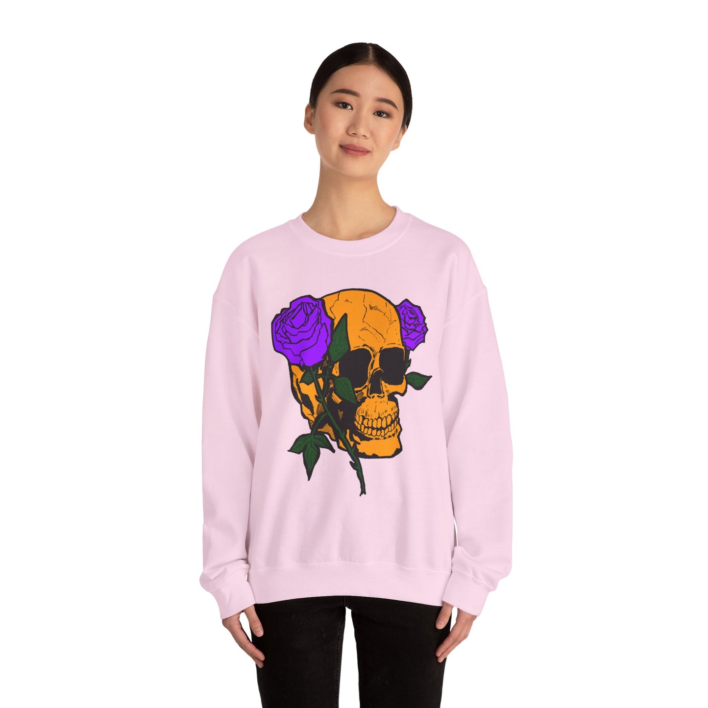 Skull & Roses Sweatshirt - Unisex Heavy Blend™ Crewneck