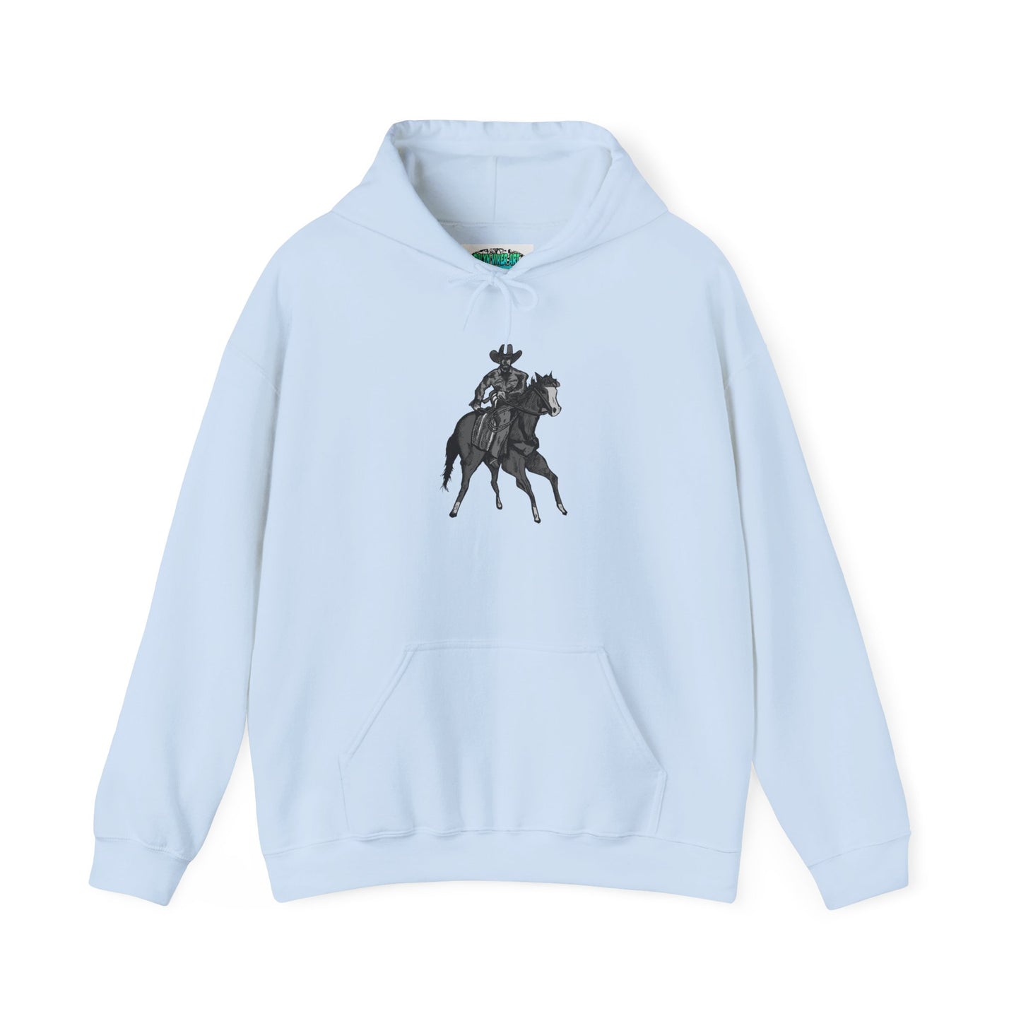 Horseback Rider Silhouette Hoodie – Western Equestrian Graphic Sweatshirt