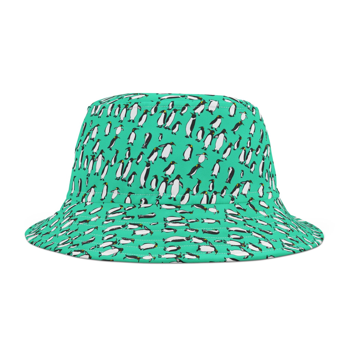 Playful Penguin Pattern Bucket Hat - Trendy Summer Accessory, Beachwear, Outdoor Fun, Gift for Him/Her, Vacation Must-Have