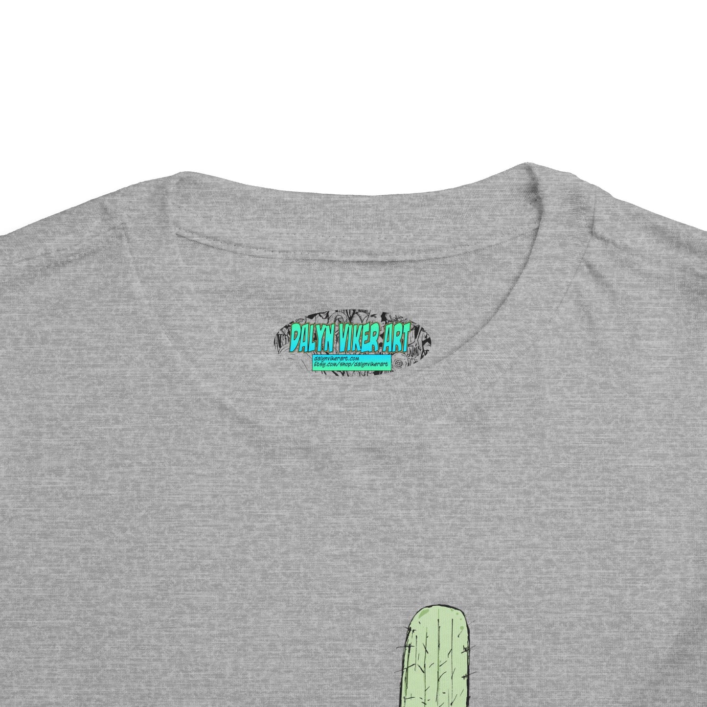 Toddler Tee — Desert Cactus with Guitar Graphic